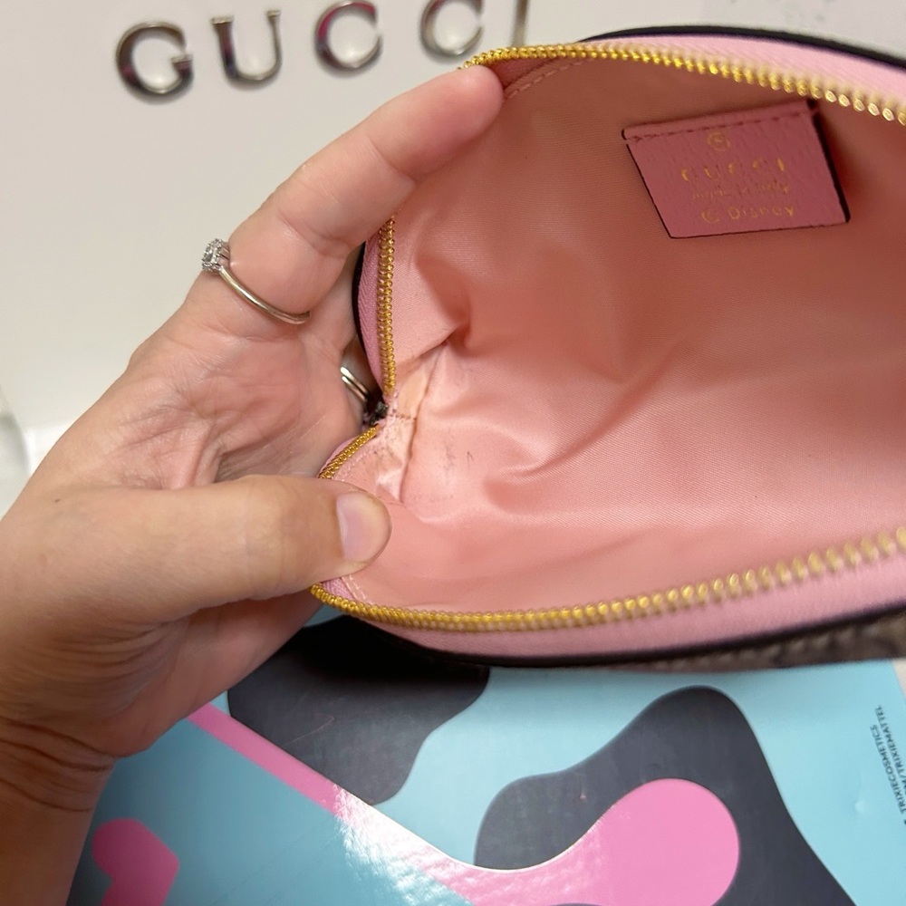 Authentic Gucci x Disney RARE Limited Ed. Daisy Duck Pencil Pouch / Cosmetic Bag - Picture 6 of 11